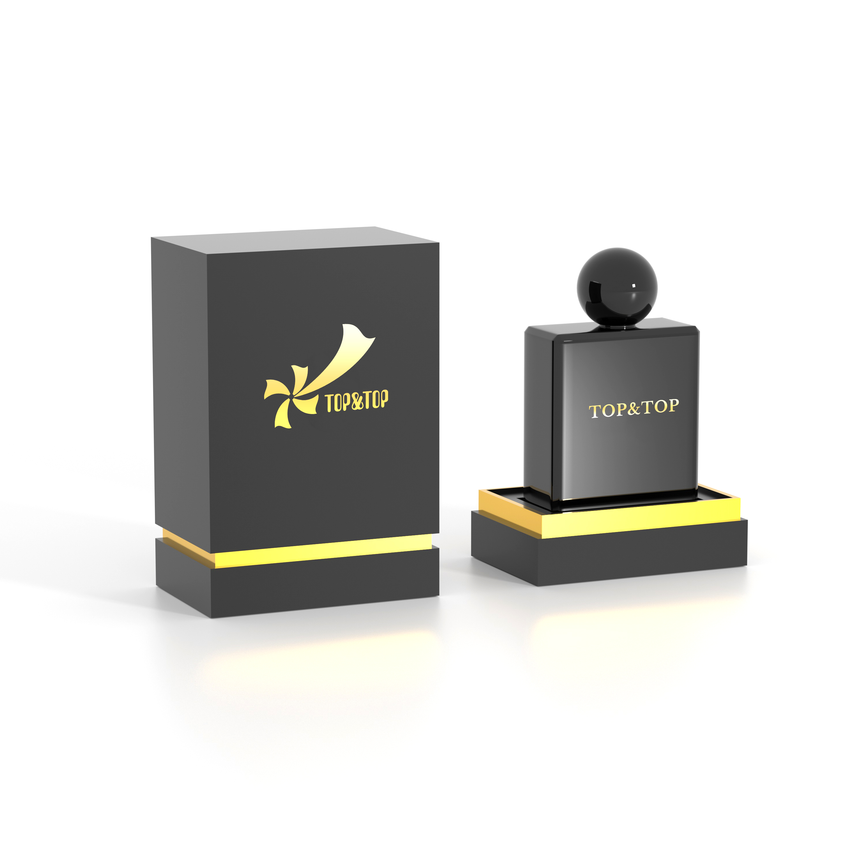 Caixa de perfume preta
